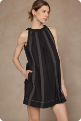 Manon Stitch Panel Mini Dress