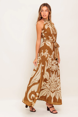 Thea Printed Floral Maxi Dress