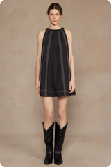 Manon Stitch Panel Mini Dress