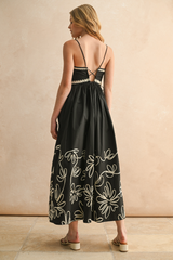 Margo Embroidered Hem Maxi Dress