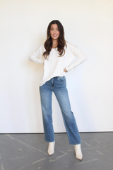 We're Dreaming Sweater in Off White