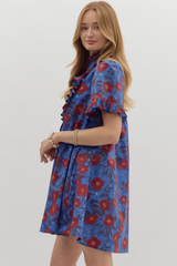 Clover Floral Babydoll Dress