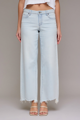 Nori Mid Rise Straight Wide Leg Jean