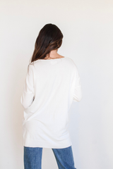 We're Dreaming Sweater in Off White