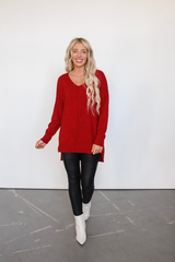 We're Dreaming Sweater in Red