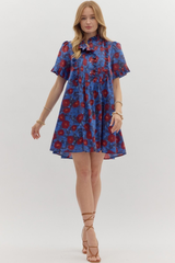 Clover Floral Babydoll Dress