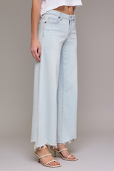 Nori Mid Rise Straight Wide Leg Jean