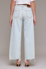 Nori Mid Rise Straight Wide Leg Jean