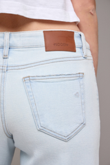 Nori Mid Rise Straight Wide Leg Jean