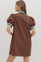 Camille Puff Sleeve Mini Dress