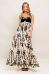 Sophia Palm Maxi Dress