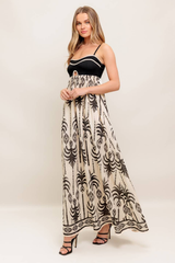 Sophia Palm Maxi Dress