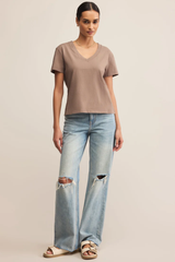 Weekdays V Neck Tee by Z Supply