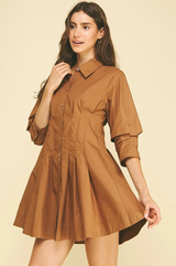 Margaux mini dress in camel