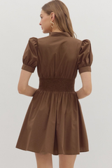 Elizabeth Zip Front Mini Dress