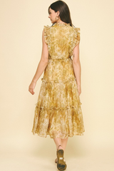 Charlotte Ruffle Tiered Midi Dress