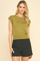 Aurelia Cap Sleeve Sweater