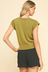 Aurelia Cap Sleeve Sweater