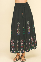Eleanor Embroidered Maxi Skirt