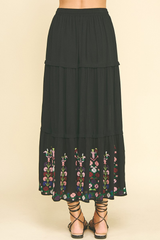 Eleanor Embroidered Maxi Skirt