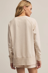 Modern V Neck Weekender in Oatmeal Heater by Z Supply