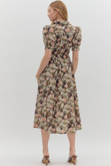 Haven Floral Tie Waist Midi Dress