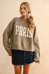 Paris Overized Sweater in Straw