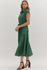 Harriet Button Front Midi Dress