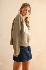 Paris Overized Sweater in Straw
