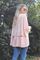 Perfect Shawl Vest in Blush