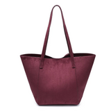 Soren tote bag in burgundy