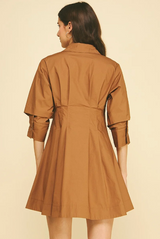 Margaux mini dress in camel