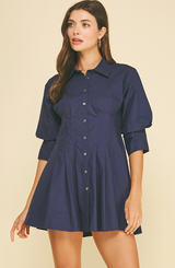Margaux mini dress in navy