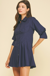 Margaux mini dress in navy