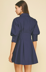 Margaux mini dress in navy