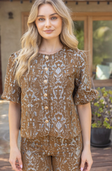 Lucienne top in brown
