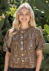 Lucienne top in brown