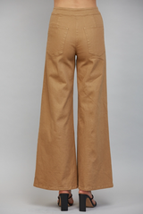 Camille high waisted flare in sand