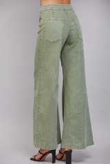 Margo wide leg pant in olive