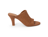 Dante heeled mule in brown