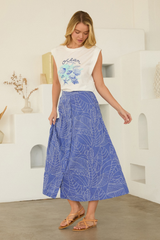 Wesley skirt in blue