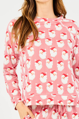 Santa baby top in red