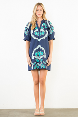 Embry mini dress in navy