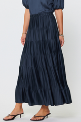 Olivia pleated maxi skirt
