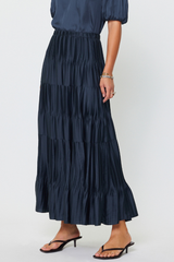 Olivia pleated maxi skirt
