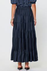 Olivia pleated maxi skirt