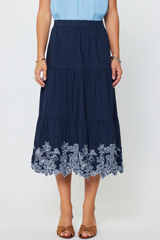 Winnie embroidered skirt