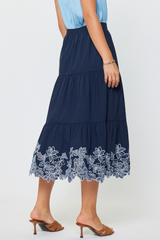 Winnie embroidered skirt