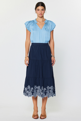 Winnie embroidered skirt