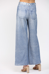 Leyla wide leg soft denim pant